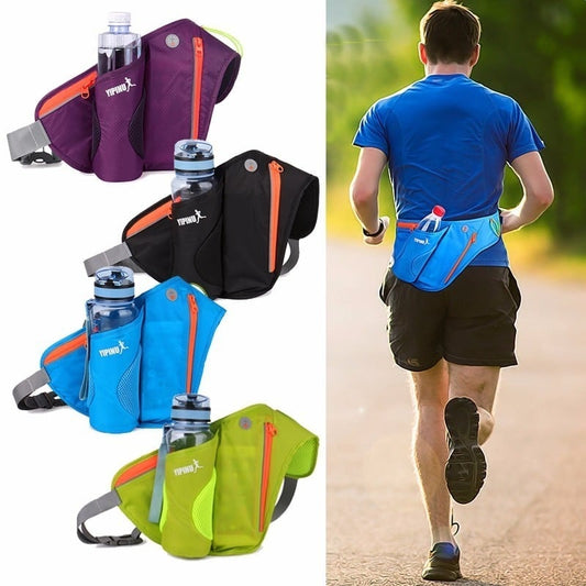 Sports Waist Bags for Water Bottle and Phone - Blue Force Sports