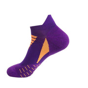 Men's Striped Coolmax Ankle Sports Socks - Blue Force Sports