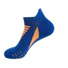Men's Striped Coolmax Ankle Sports Socks - Blue Force Sports