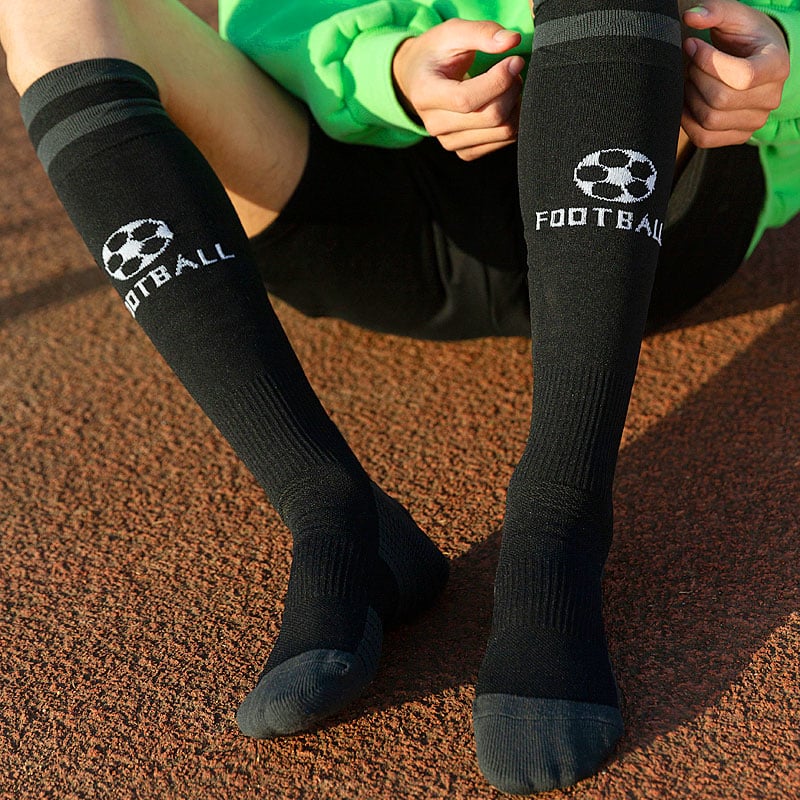 Men's Football Print High Soccer Socks - Blue Force Sports