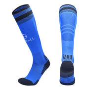 Men's Football Print High Soccer Socks - Blue Force Sports