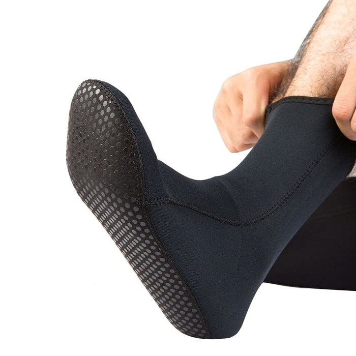 Solid Black Diving Socks - Blue Force Sports