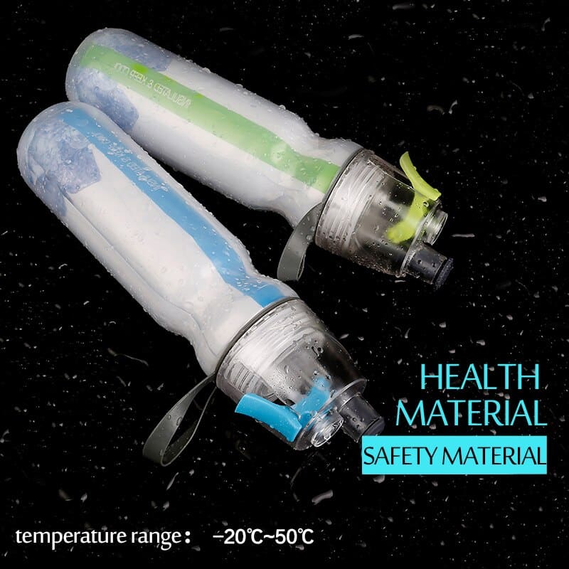 Mist Spray Sports Water Bottle - Blue Force Sports