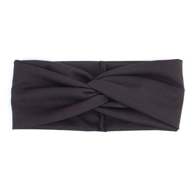 Women's Two Tone Criss Cross Yoga Headband - Blue Force Sports