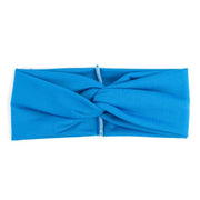 Women's Two Tone Criss Cross Yoga Headband - Blue Force Sports