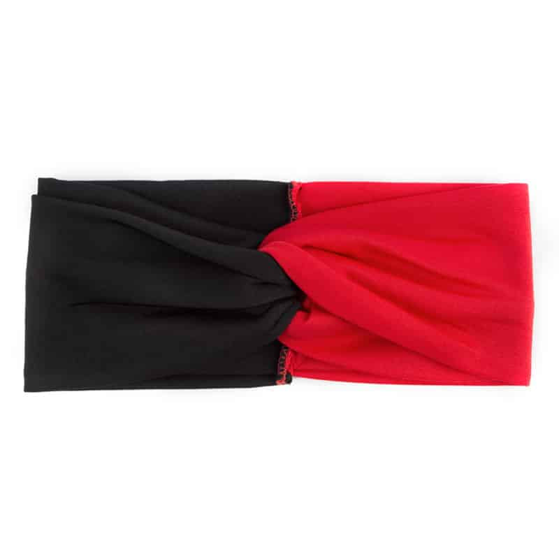 Women's Two Tone Criss Cross Yoga Headband - Blue Force Sports