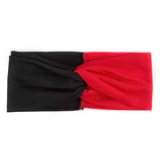 Women's Two Tone Criss Cross Yoga Headband - Blue Force Sports