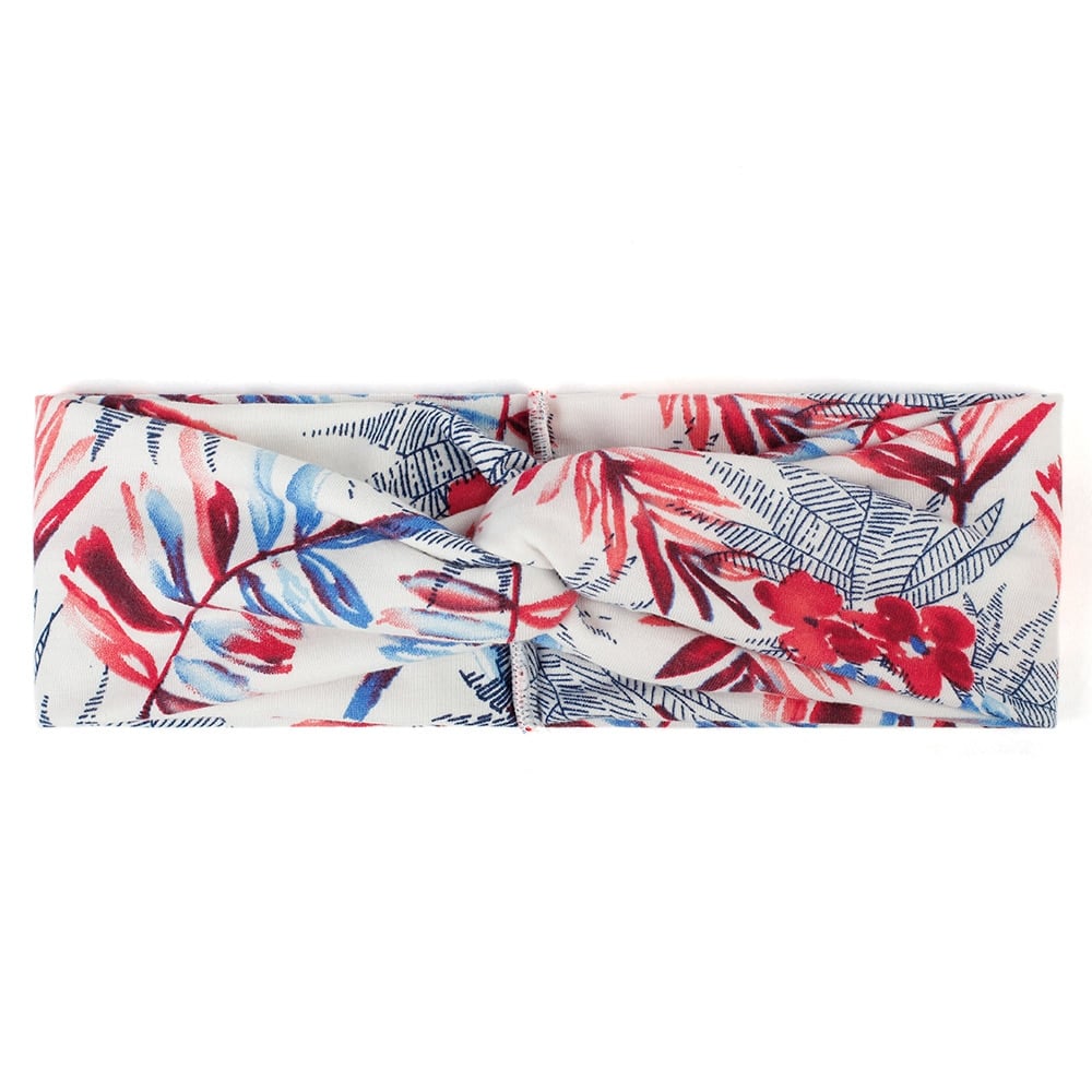 Women's Two Tone Criss Cross Yoga Headband - Blue Force Sports