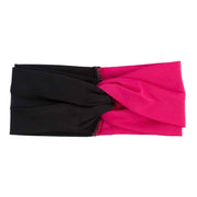 Women's Two Tone Criss Cross Yoga Headband - Blue Force Sports