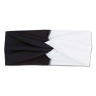 Women's Two Tone Criss Cross Yoga Headband - Blue Force Sports