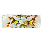 Women's Two Tone Criss Cross Yoga Headband - Blue Force Sports
