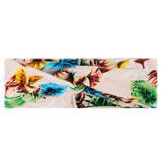 Women's Two Tone Criss Cross Yoga Headband - Blue Force Sports