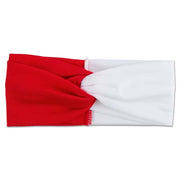 Women's Two Tone Criss Cross Yoga Headband - Blue Force Sports