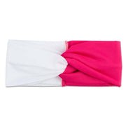 Women's Two Tone Criss Cross Yoga Headband - Blue Force Sports