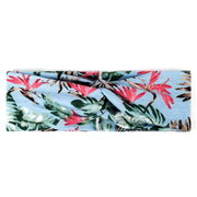 Women's Two Tone Criss Cross Yoga Headband - Blue Force Sports