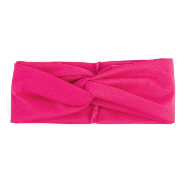Women's Two Tone Criss Cross Yoga Headband - Blue Force Sports
