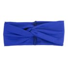 Women's Two Tone Criss Cross Yoga Headband - Blue Force Sports