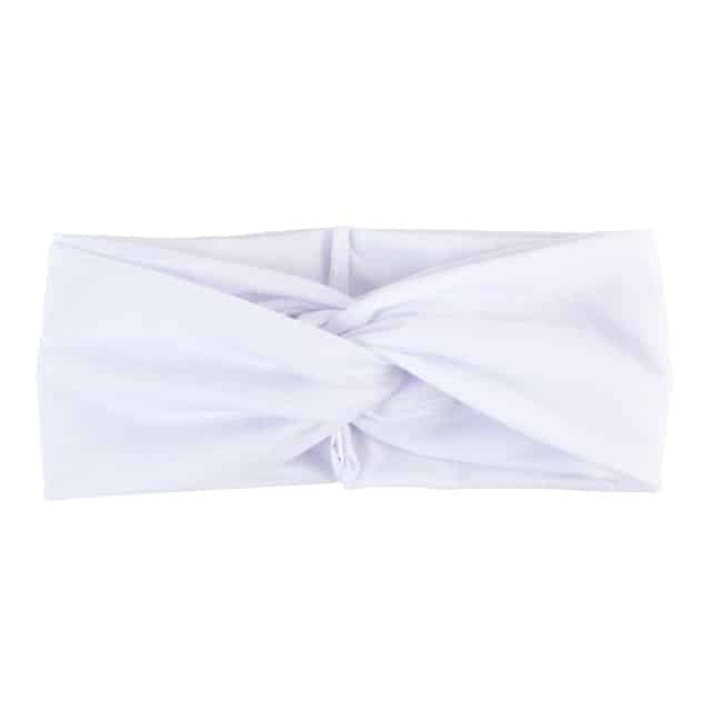 Women's Two Tone Criss Cross Yoga Headband - Blue Force Sports
