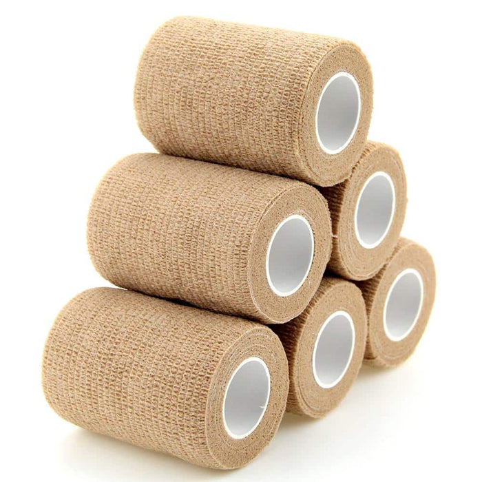 Self Adhesive Sports Bandage 6 Rolls Set - Blue Force Sports