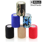 Self Adhesive Sports Bandage 6 Rolls Set - Blue Force Sports