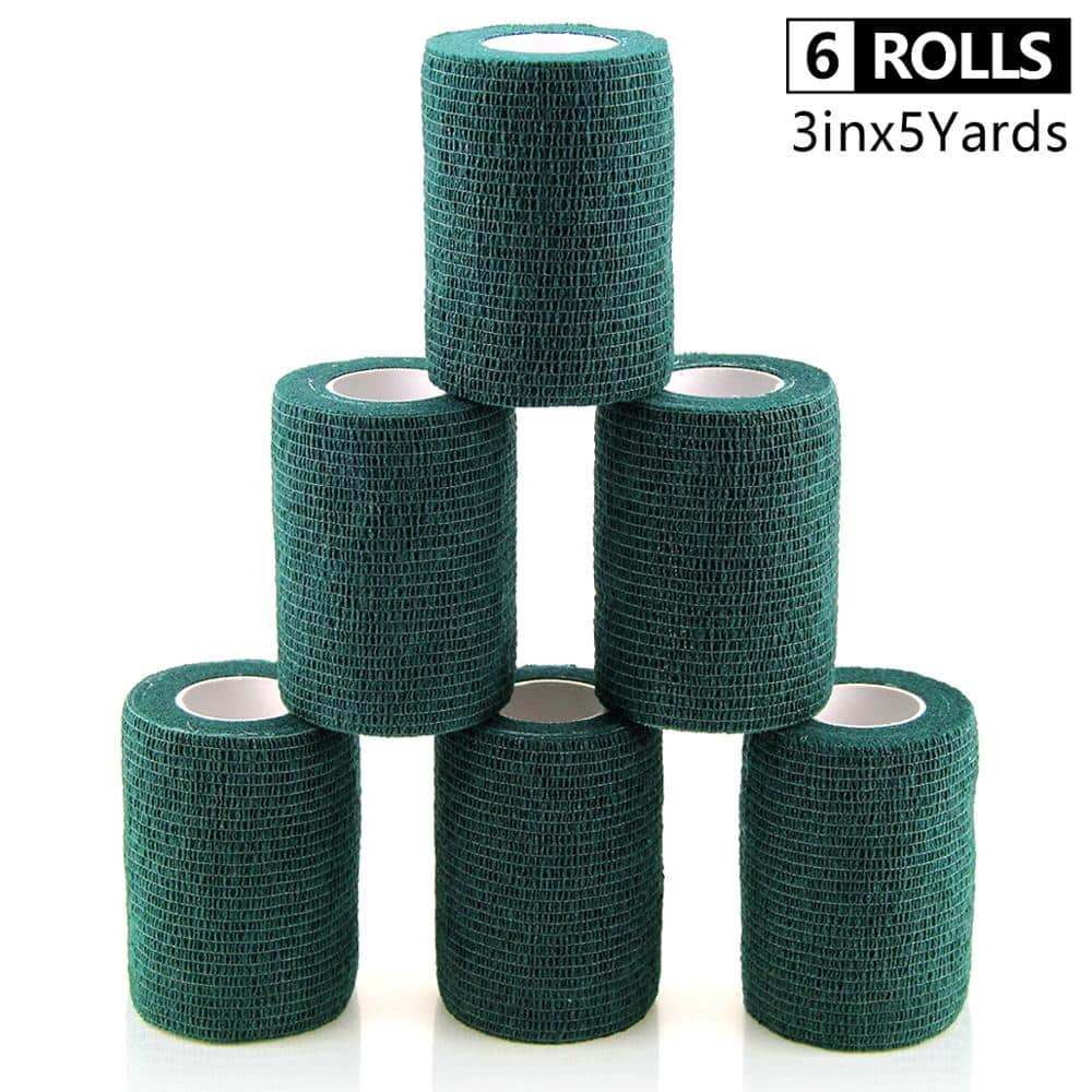 Self Adhesive Sports Bandage 6 Rolls Set - Blue Force Sports