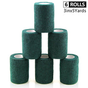 Self Adhesive Sports Bandage 6 Rolls Set - Blue Force Sports