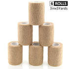 Self Adhesive Sports Bandage 6 Rolls Set - Blue Force Sports