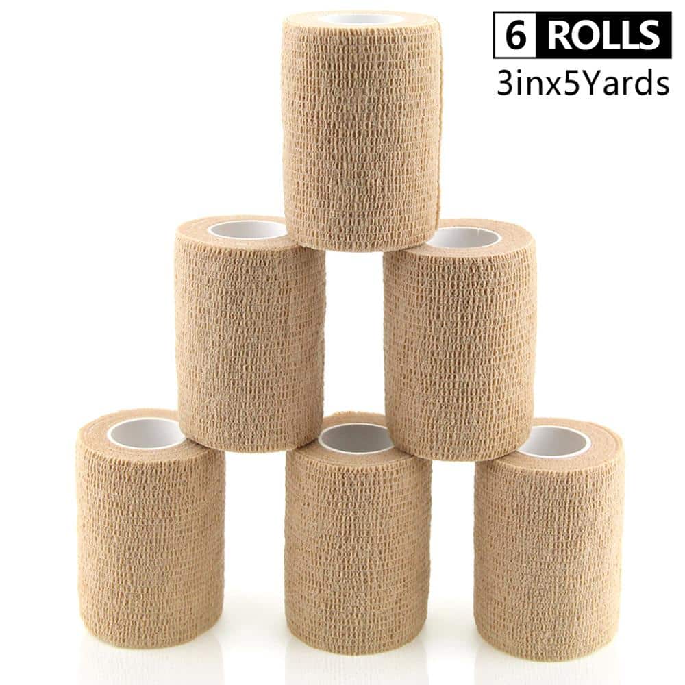 Self Adhesive Sports Bandage 6 Rolls Set - Blue Force Sports