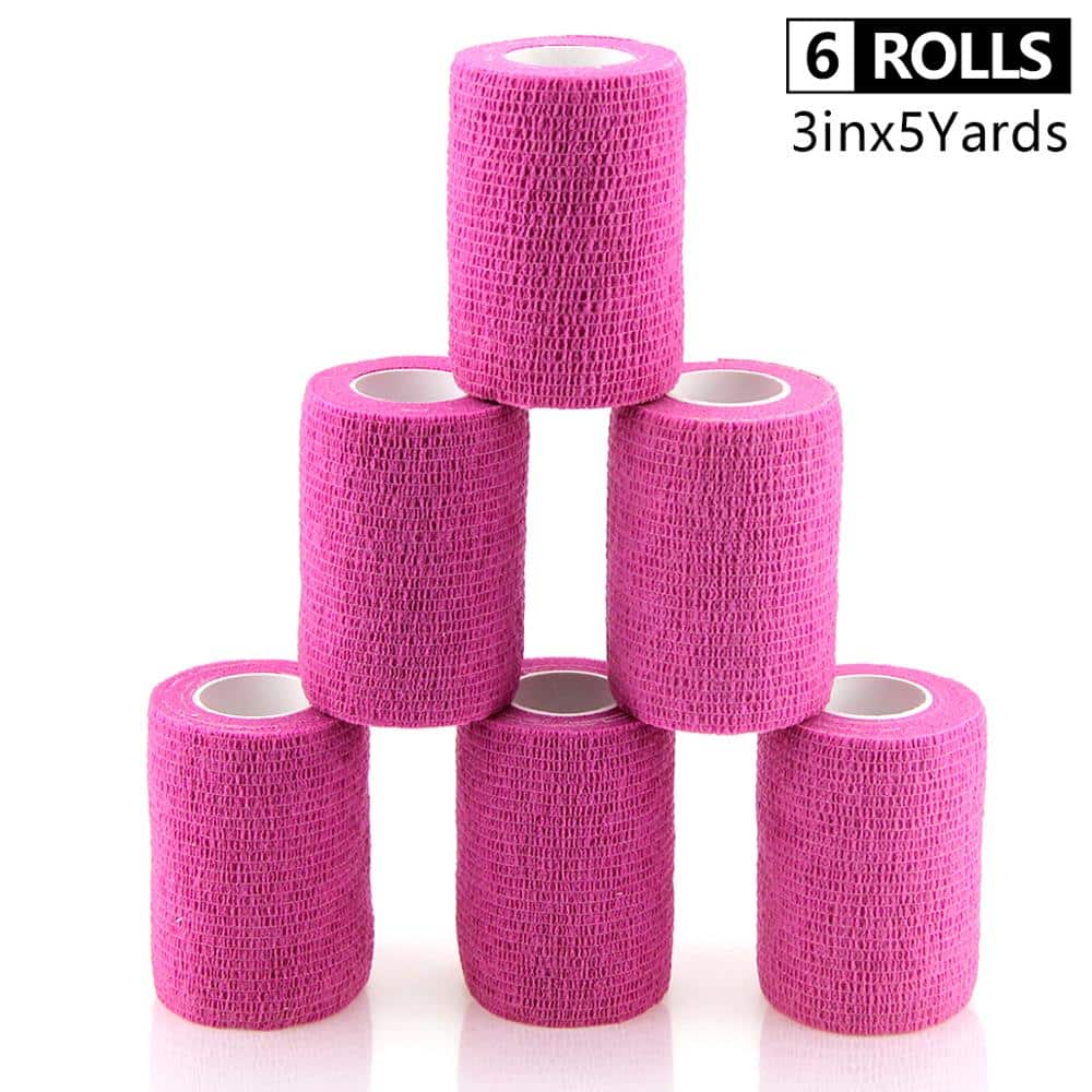 Self Adhesive Sports Bandage 6 Rolls Set - Blue Force Sports