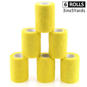 Self Adhesive Sports Bandage 6 Rolls Set - Blue Force Sports