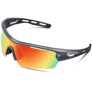 Polarized Sunglasses with Interchangeable Lenses Set - Blue Force Sports