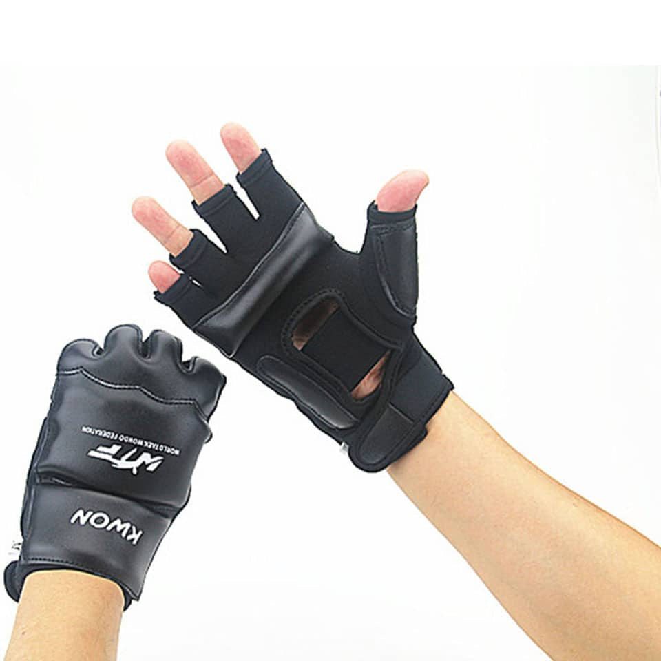 Half Finger Gloves for Martial Arts Training - Blue Force Sports