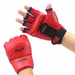 Half Finger Gloves for Martial Arts Training - Blue Force Sports