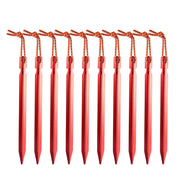 Set Aluminum Tent Pegs 18 cm with Rope - Blue Force Sports