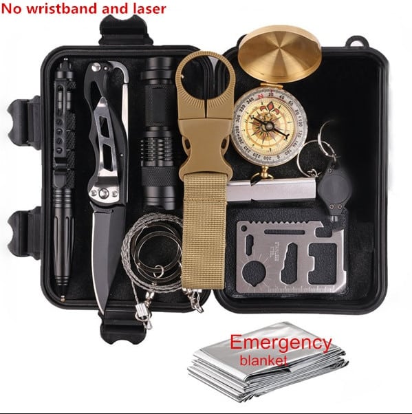 12-In-1 Camping Survival Kit - Blue Force Sports