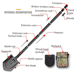 Foldable Survival Shovel Kit - Blue Force Sports