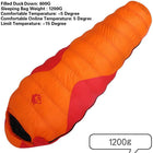 Warm Sleeping Bag with Duck Down Filling - Blue Force Sports