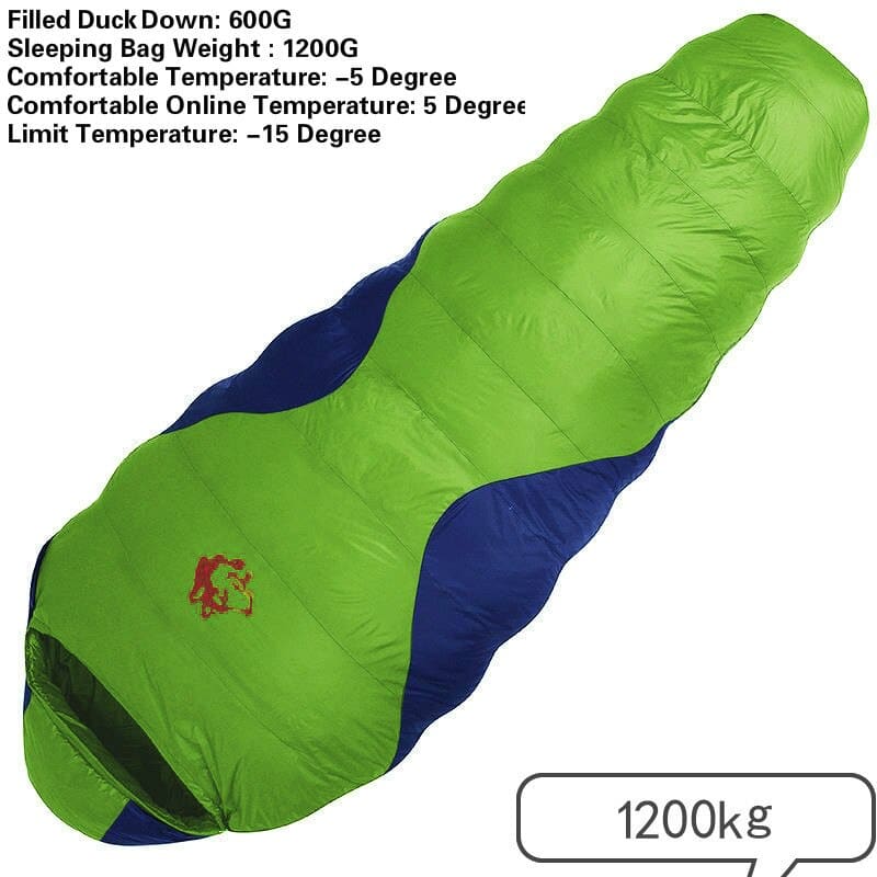 Warm Sleeping Bag with Duck Down Filling - Blue Force Sports