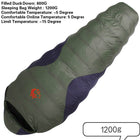 Warm Sleeping Bag with Duck Down Filling - Blue Force Sports