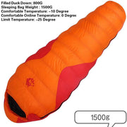 Warm Sleeping Bag with Duck Down Filling - Blue Force Sports
