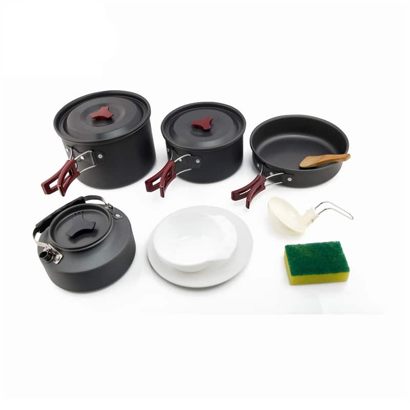 Outdoor Camping Cookware for 4-5 Persons - Blue Force Sports