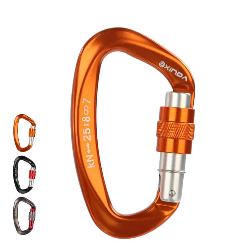 D-Shaped Climbing Carabiner - Blue Force Sports