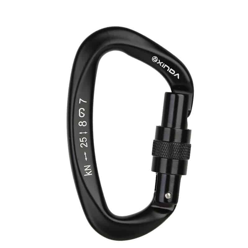 D-Shaped Climbing Carabiner - Blue Force Sports
