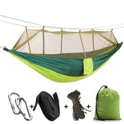 Mosquito Net Added Camping Hammock - Blue Force Sports