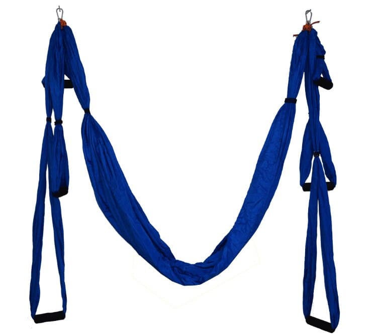 Nylon Anti-gravity Hammock With 6 Handles For Yoga Exercises - Blue Force Sports