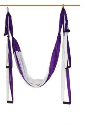 Nylon Anti-gravity Hammock With 6 Handles For Yoga Exercises - Blue Force Sports