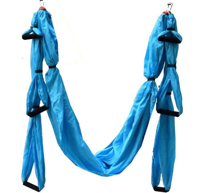 Nylon Anti-gravity Hammock With 6 Handles For Yoga Exercises - Blue Force Sports