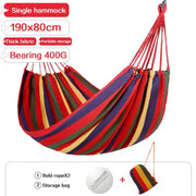 Double Wide Thick Canvas Hammock - Blue Force Sports