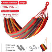 Double Wide Thick Canvas Hammock - Blue Force Sports