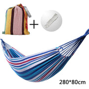 Double Wide Thick Canvas Hammock - Blue Force Sports